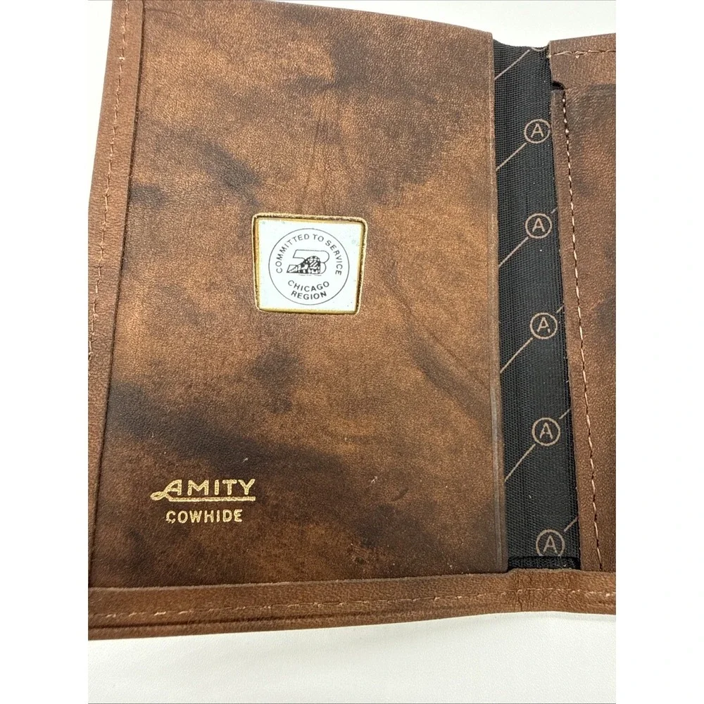 New Brown AMITY Leather Tri-Fold mens wallet Brown Soft Leather